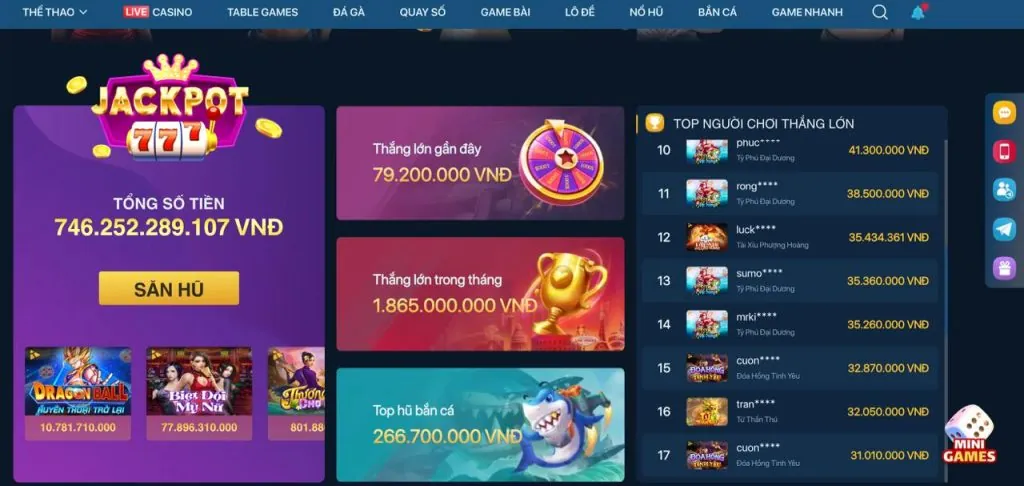 Hoàn trả casino GA65